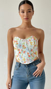 Bustier Corset Fleurs Champêtres