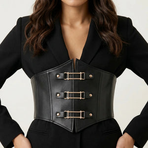Ceinture Corset à Boucles - Vue face (moyenne)