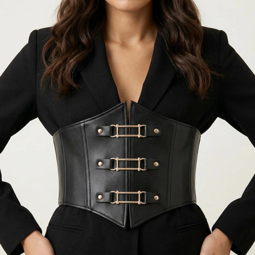 Ceinture Corset à Boucles - Vue face (moyenne)