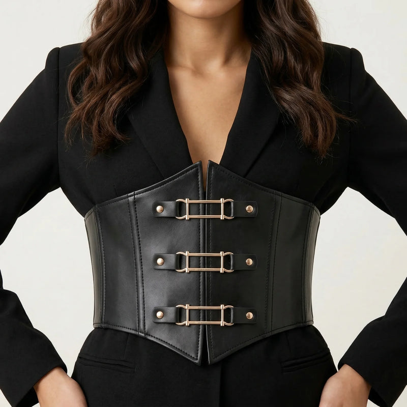 Ceinture Corset à Boucles - Vue face (moyenne)