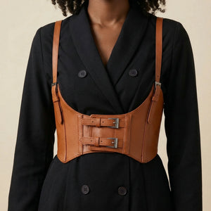 Ceinture Corset à Bretelles - Vue face (curvy)