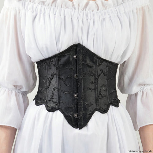 Ceinture Corset Brodée - Vue face (petite)