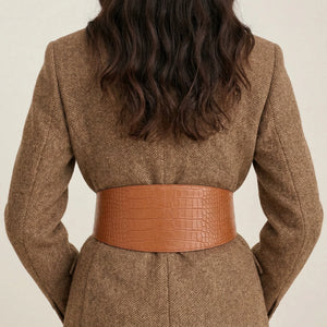 Ceinture Corset Effet Croco - Vue dos (moyenne)