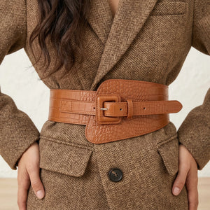 Ceinture Corset Effet Croco - Vue face (moyenne)