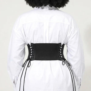 Ceinture Corset Élastique à Lacets - Vue dos (curvy)