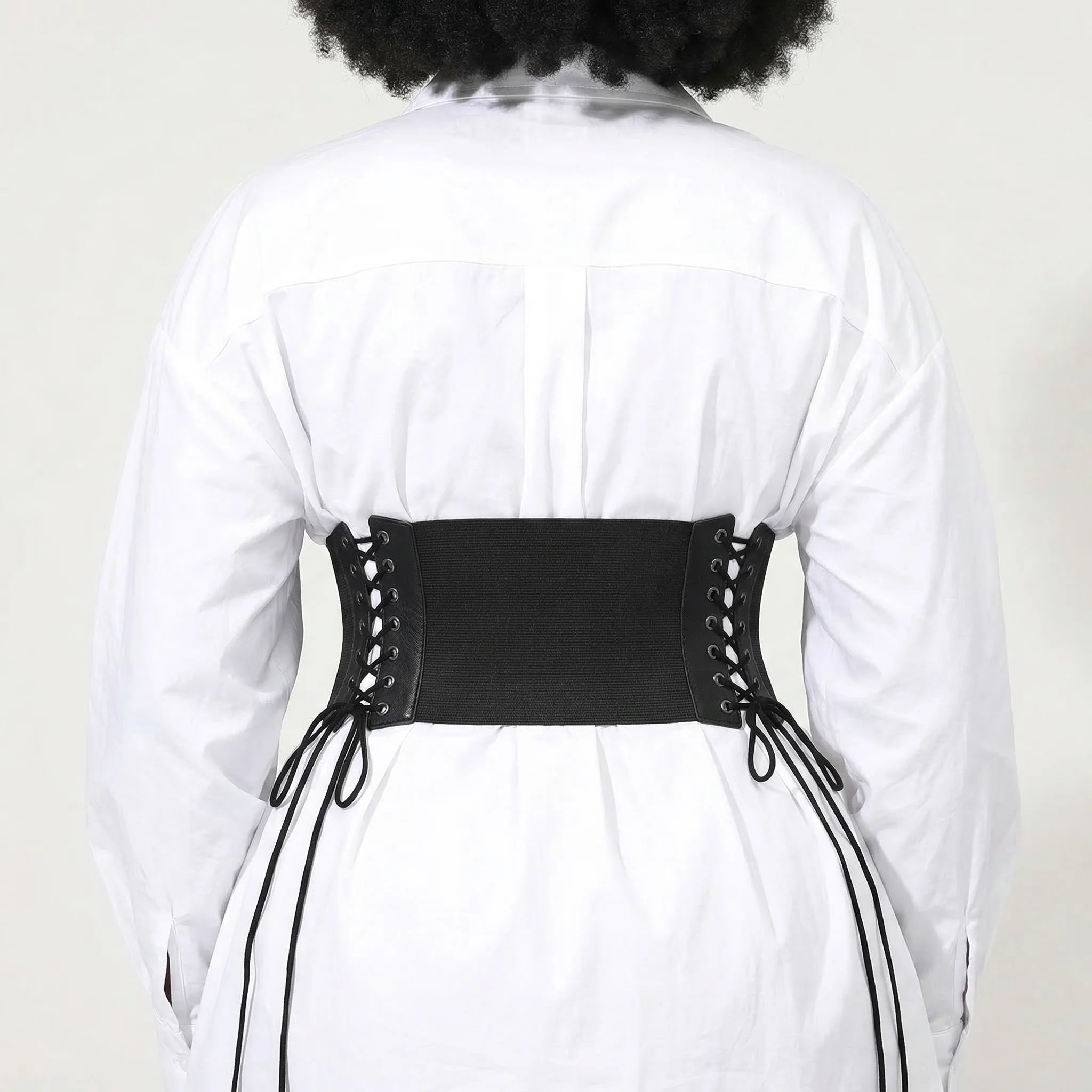 Ceinture Corset Élastique à Lacets - Vue dos (curvy)
