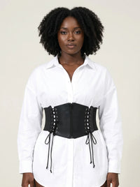 Ceinture Corset Élastique à Lacets