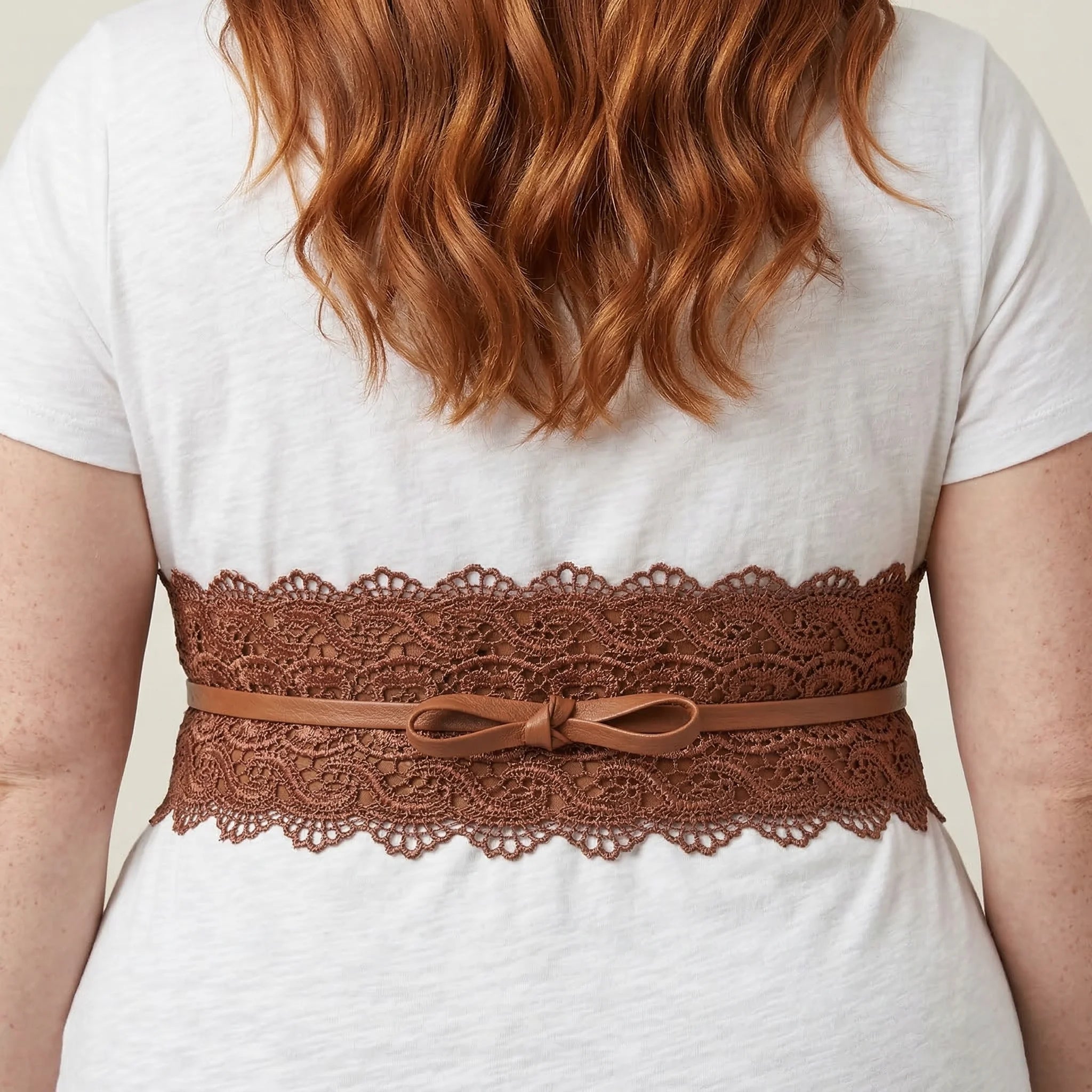 Ceinture Corset en Dentelle - Vue dos (plus-size)