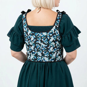 Ceinture Corset Floral à Bretelles - Vue dos (petite)