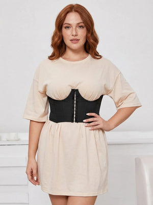 Ceinture Corset Noire - Vue principale (plus-size)