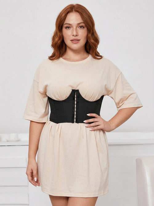 Ceinture Corset Noire - Vue principale (plus-size)