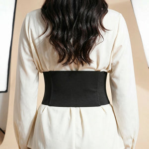 Ceinture Corset Rétro Noir - Vue dos (moyenne)