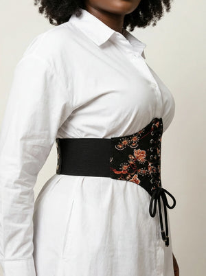 Ceinture Corset Ventre Plat - Vue profil (curvy)
