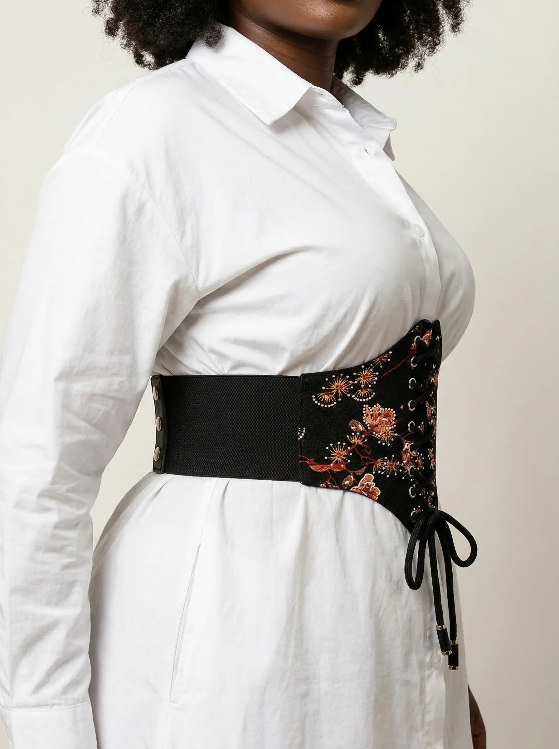 Ceinture Corset Ventre Plat - Vue profil (curvy)