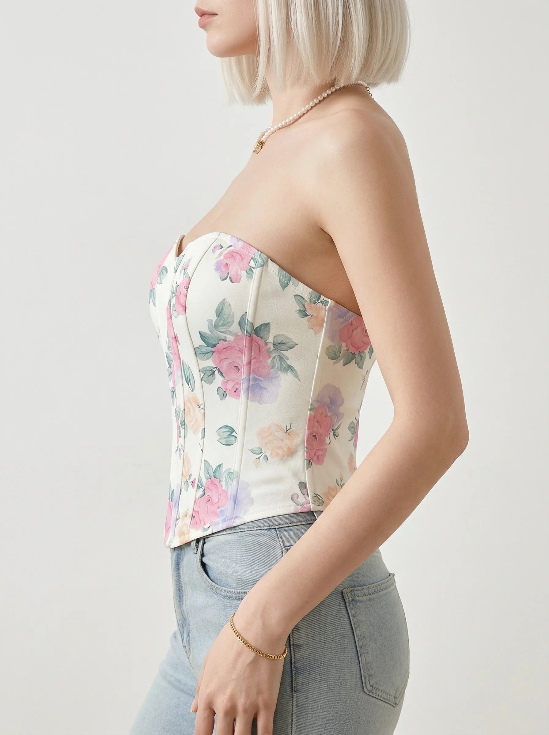 Corset à Fleurs - Vue profil (petite)
