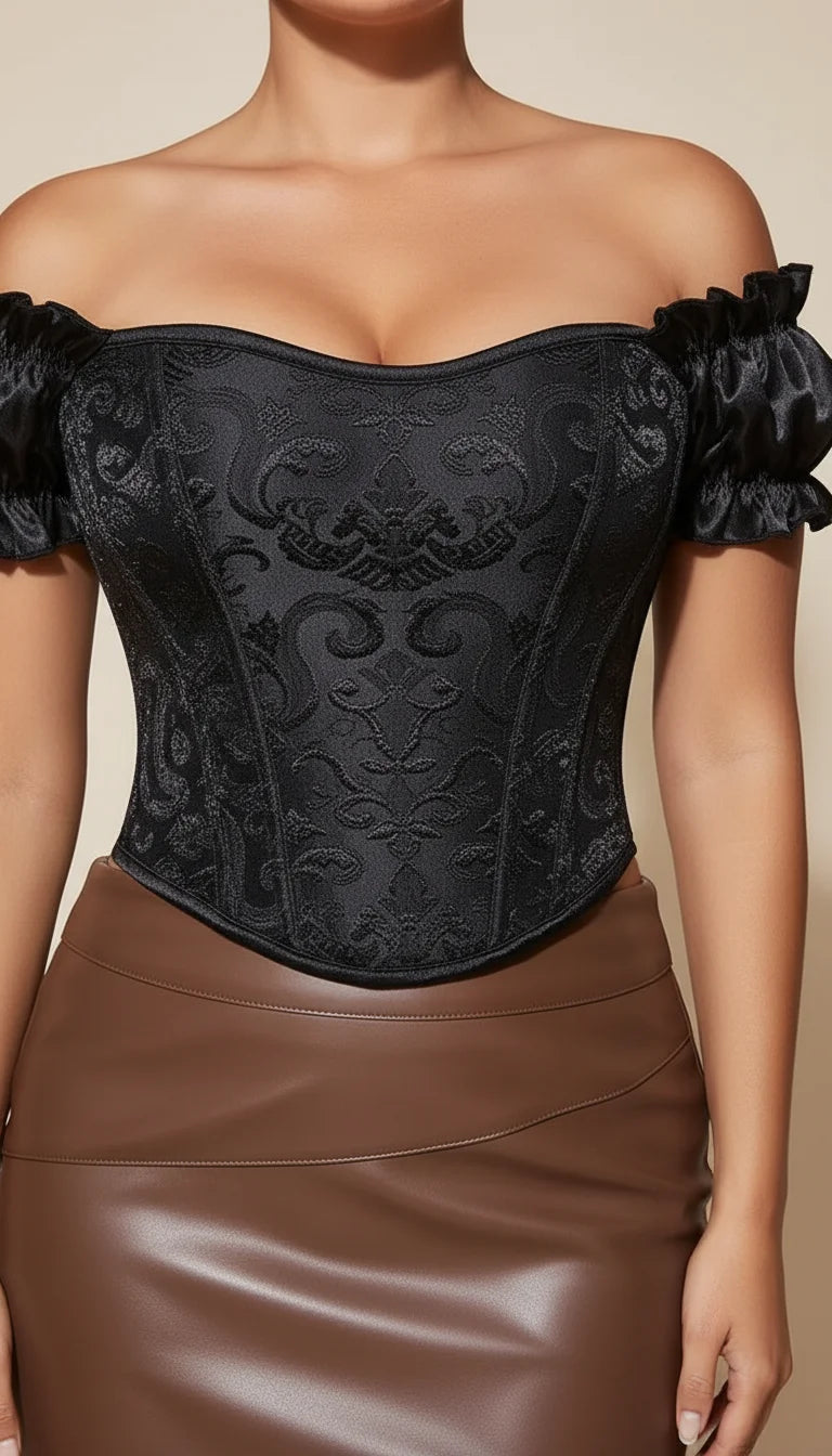Corset à Lacets Dans Le Dos - Vue face