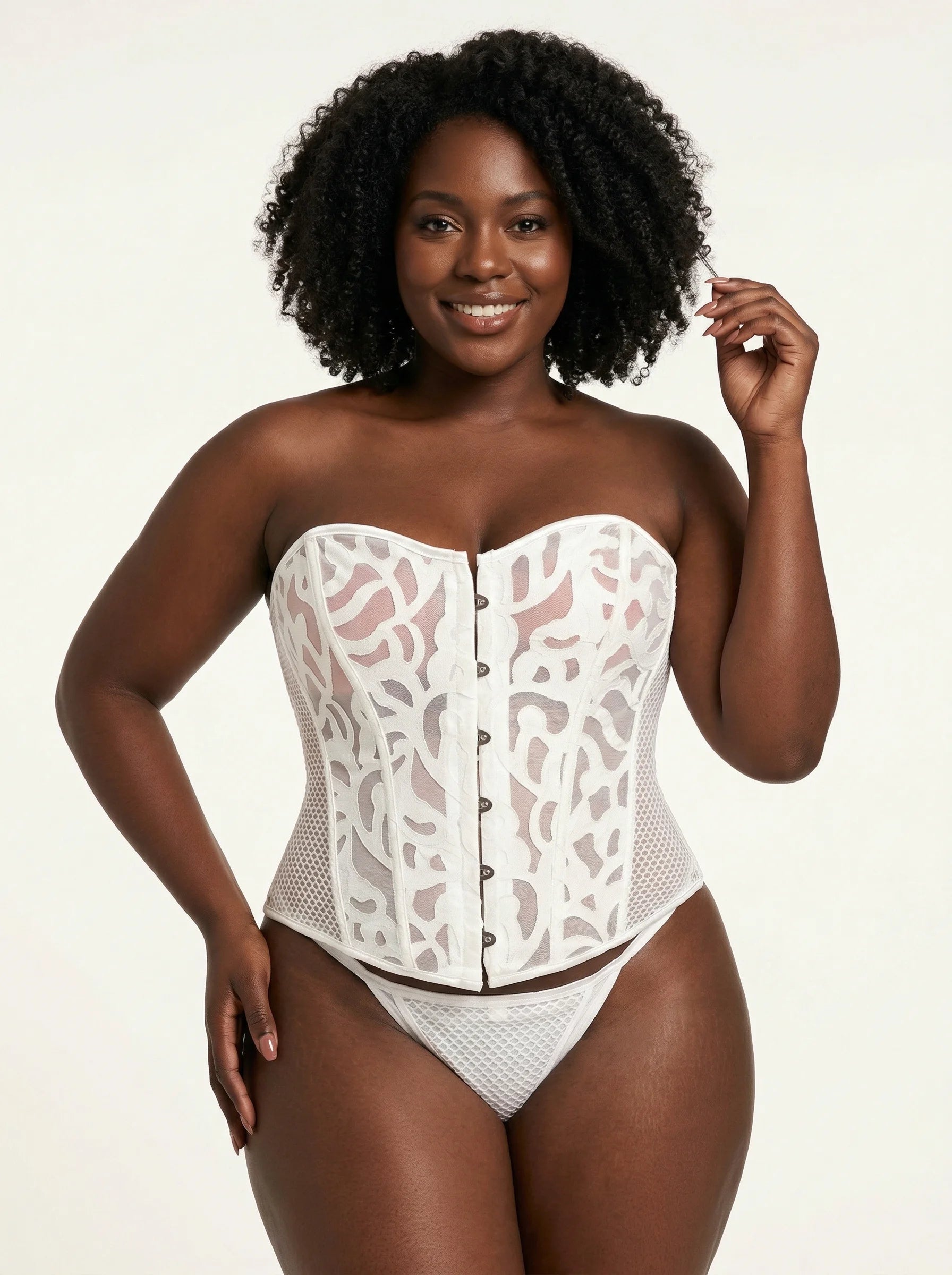 Corset Asymétrique Blanc