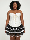 Corset Blanc Avec Jupe