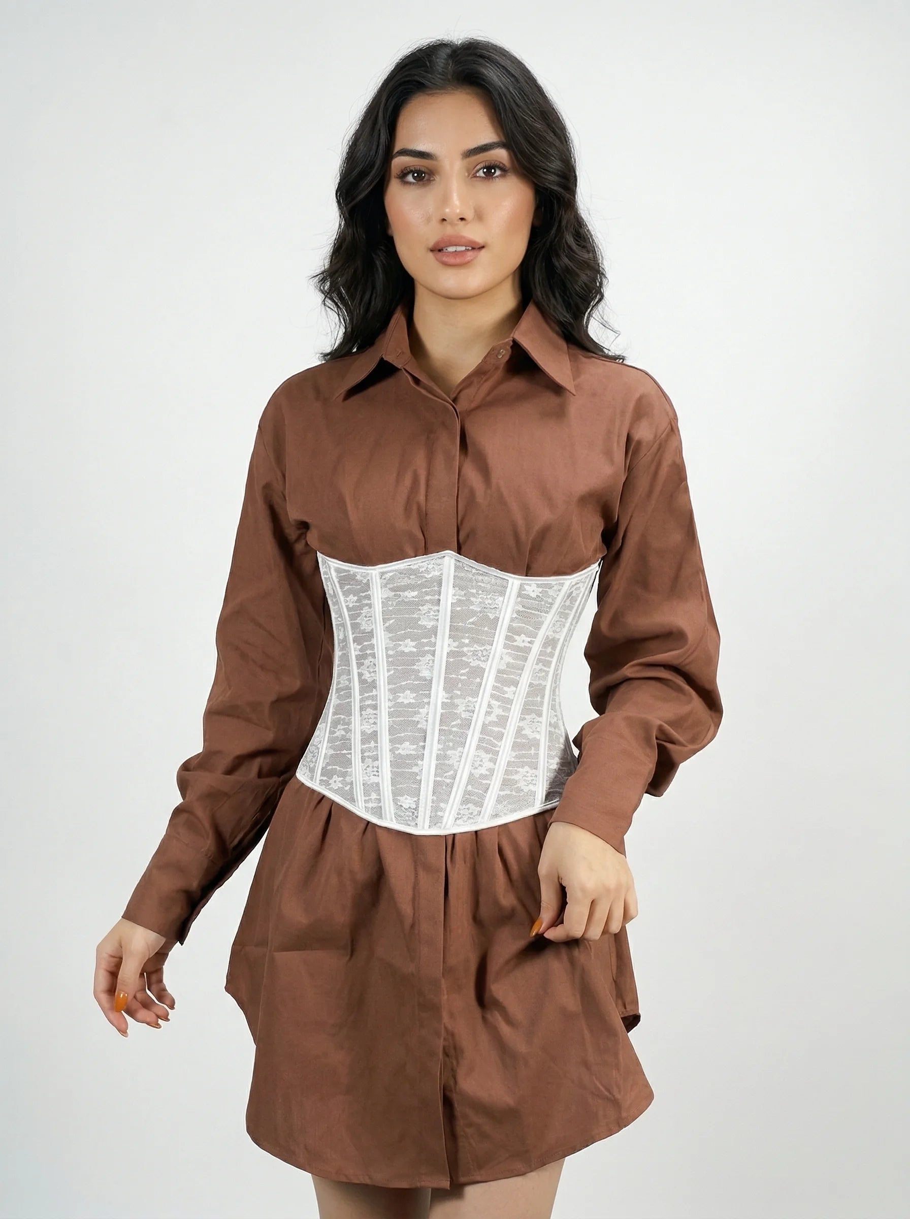 Corset Blanc Dentelle