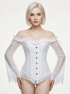 Corset Blanc Manches Longues