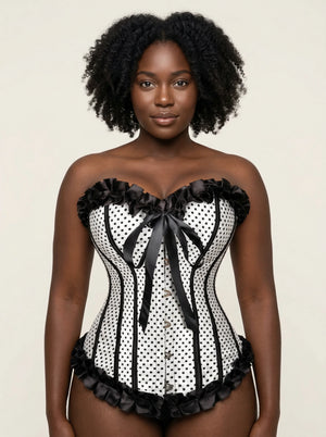 Corset Blanc Pour Femme - Vue principale (curvy)