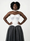 Corset Blanc Satin