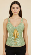 Corset Bretelles Vert Sauge
