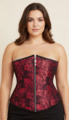 Corset Bustier Dentelle Écarlate