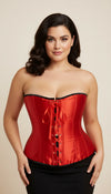 Corset Bustier Scintillant Rouge