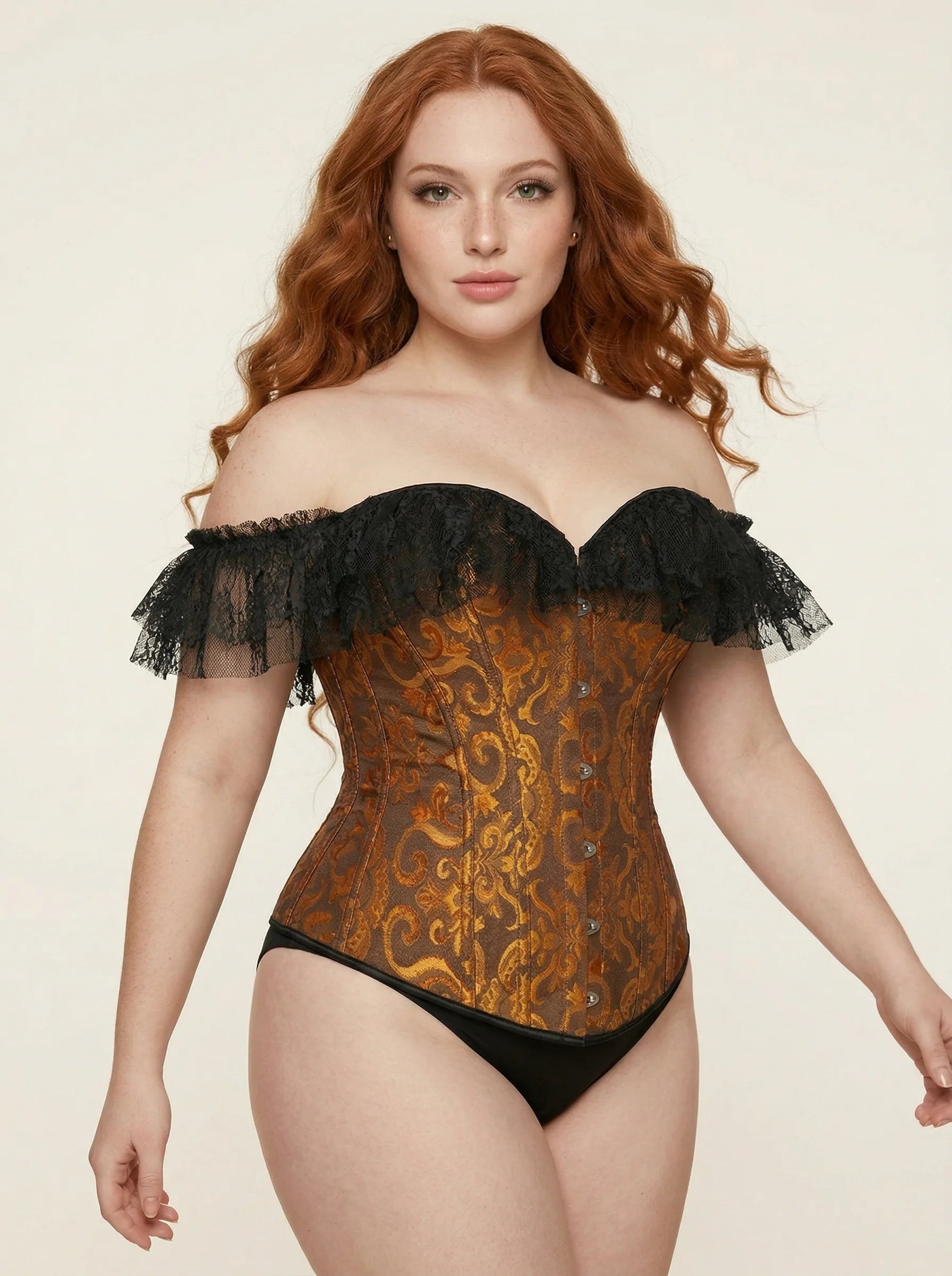 Corset en Soie - Vue mouvement (plus-size)