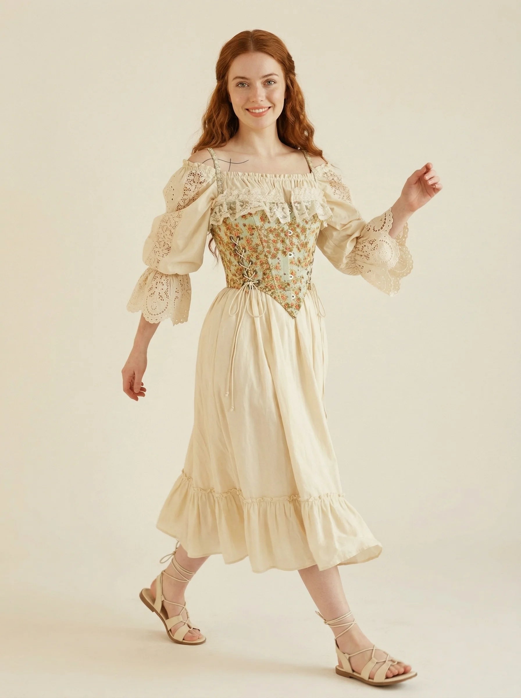 Corset Style Bridgerton - Vue mouvement (petite)