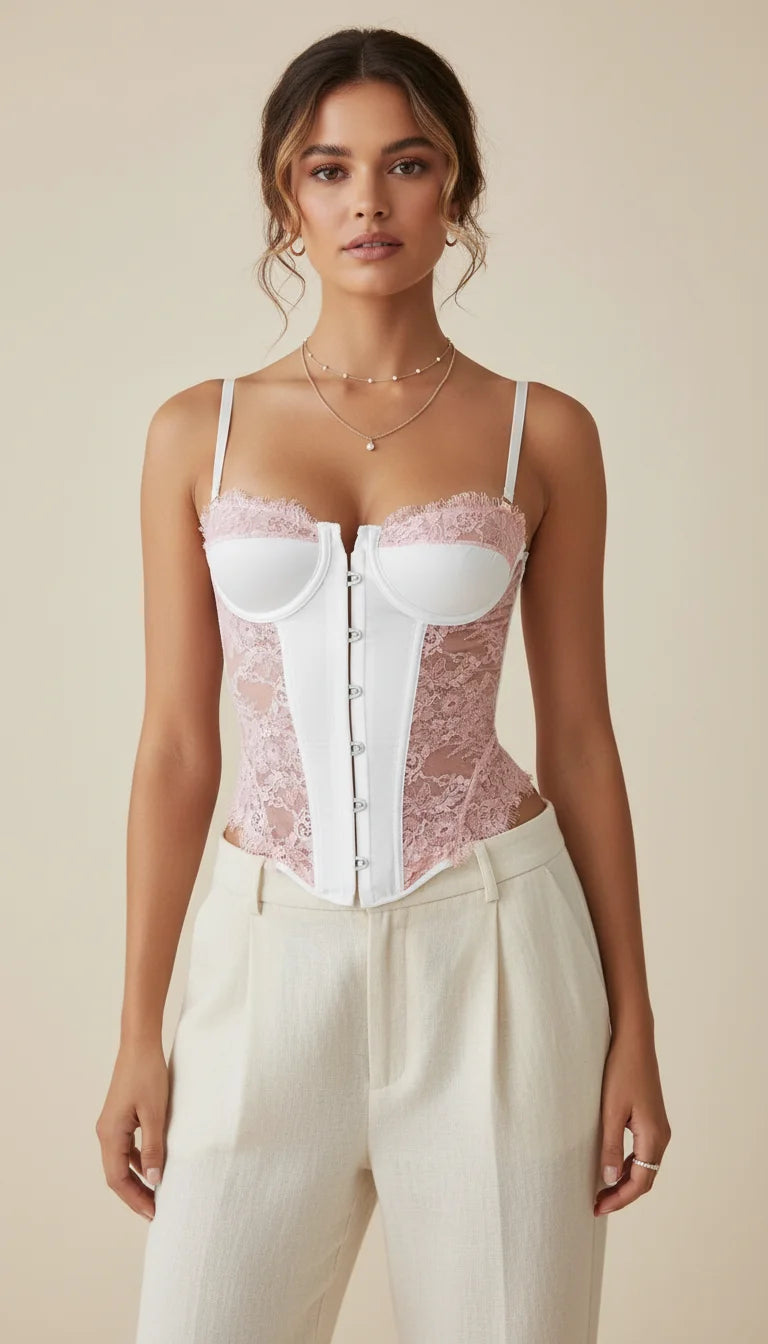 Corset Dentelle Lacet - Vue principale