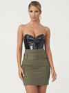 Corset en Cuir Noir