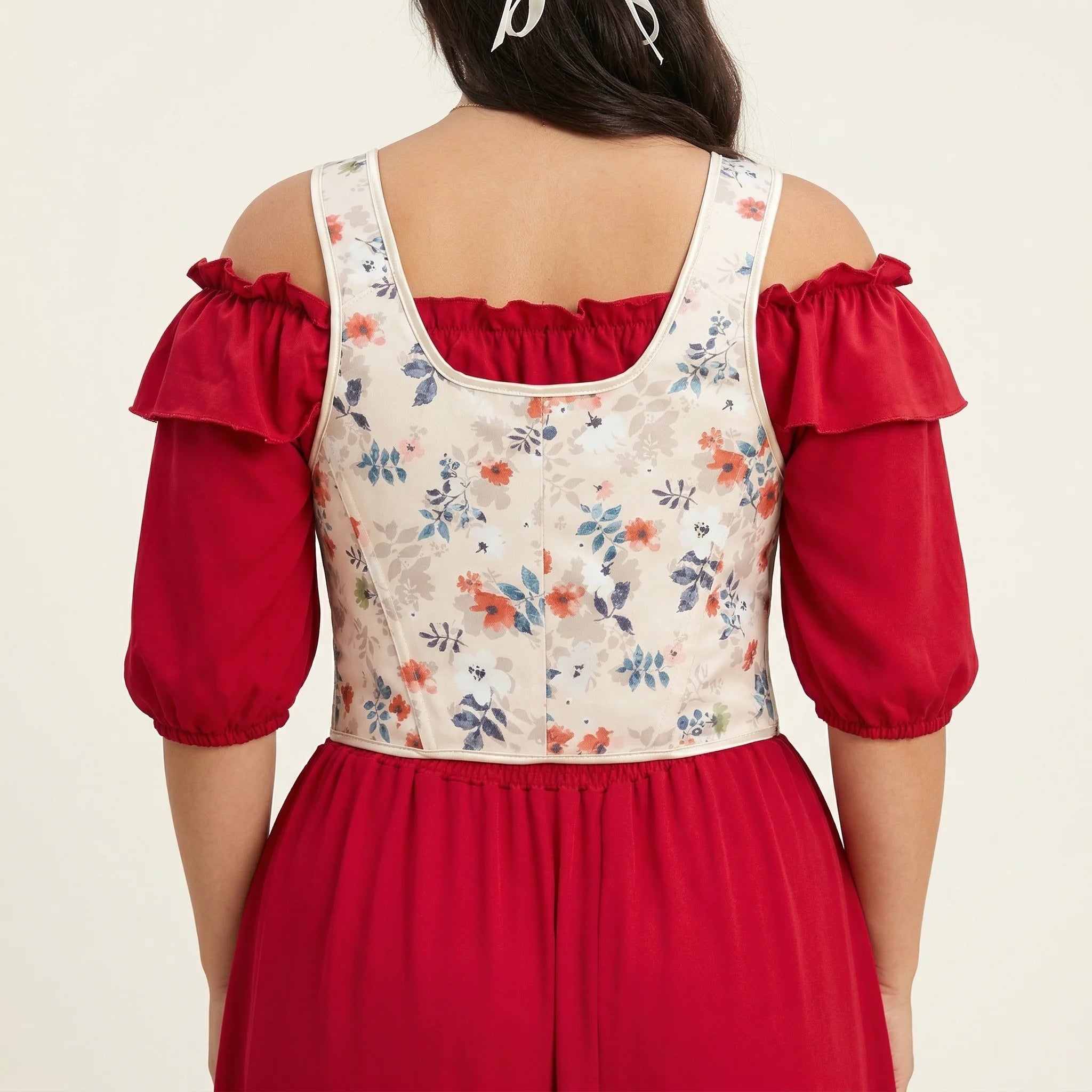Corset Fantaisie Grande Taille - Vue dos (moyenne)