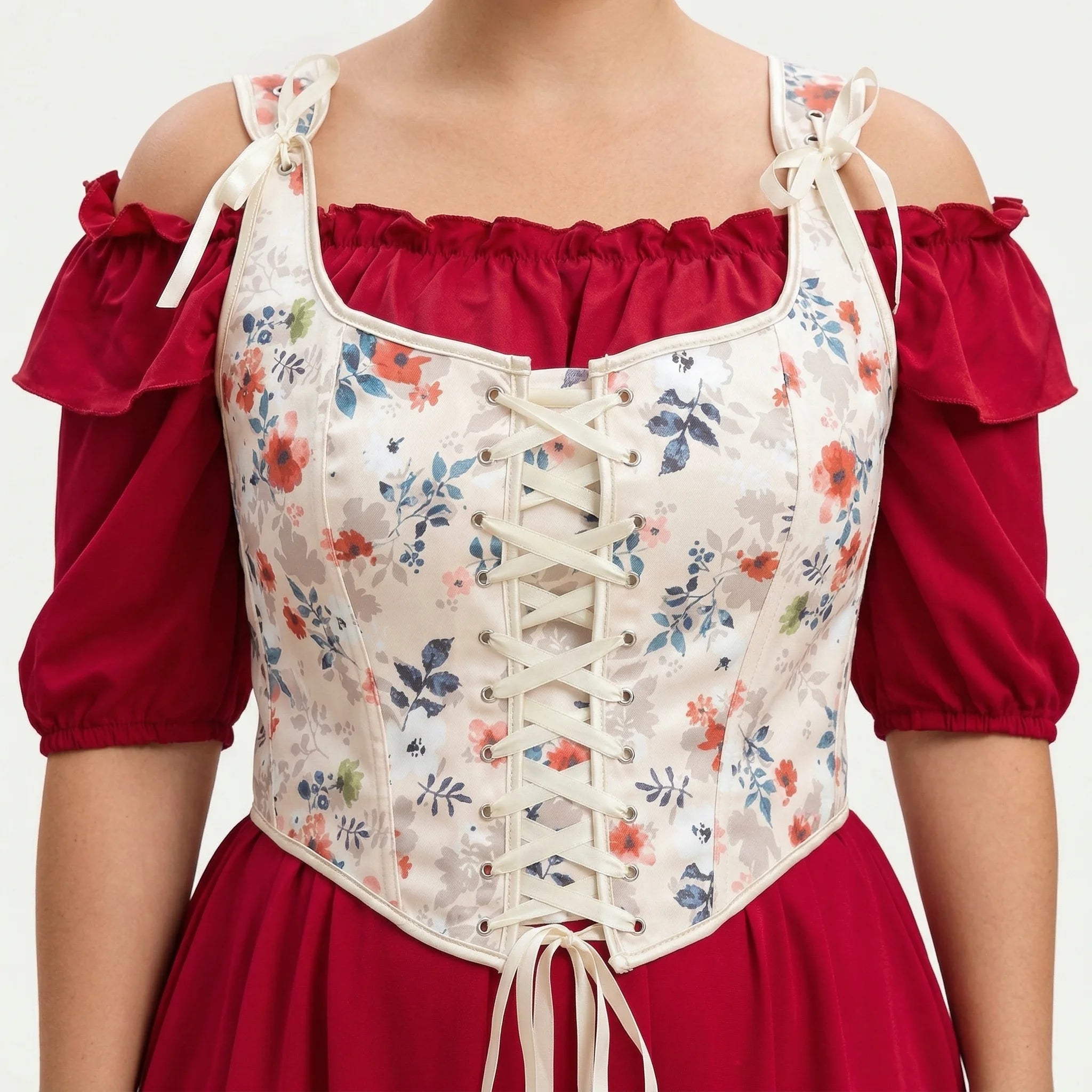 Corset Fantaisie Grande Taille - Vue face (moyenne)