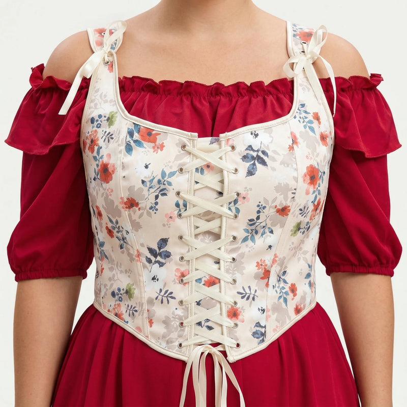 Corset Fantaisie Grande Taille - Vue face (moyenne)