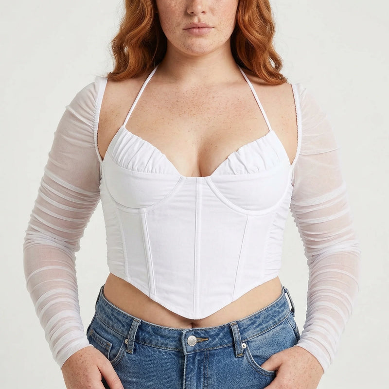 Corset Femme Haut - Vue face (plus-size)