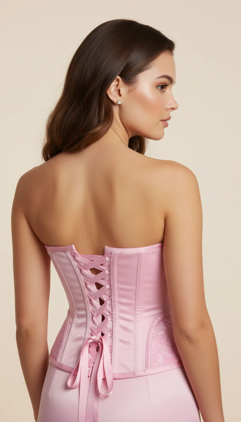 Corset Femme Rose