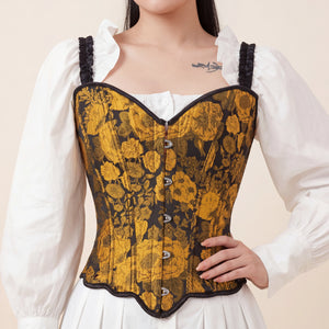 Corset Femme Gothique - Vue face (curvy)