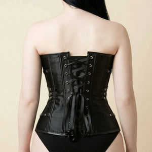 Corset Gothique Noir - Vue dos (curvy)