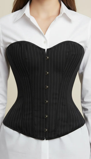 Corset Jean Noir - Vue face