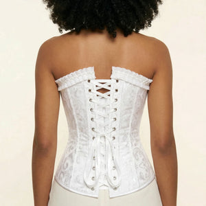 Corset Femme Blanc Mariage - Vue dos (petite)