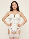 Corset Femme Dentelle Blanc