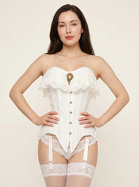 Corset Femme Dentelle Blanc
