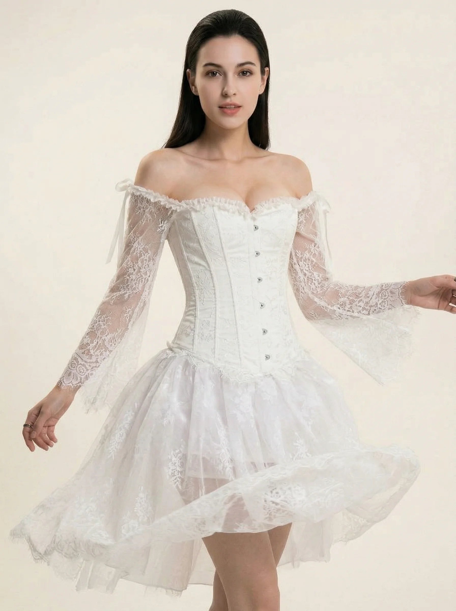 Corset Gainant Mariage - Vue mouvement (petite)