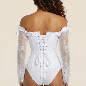 Corset Mariage sans Bretelle - Vue dos (curvy)