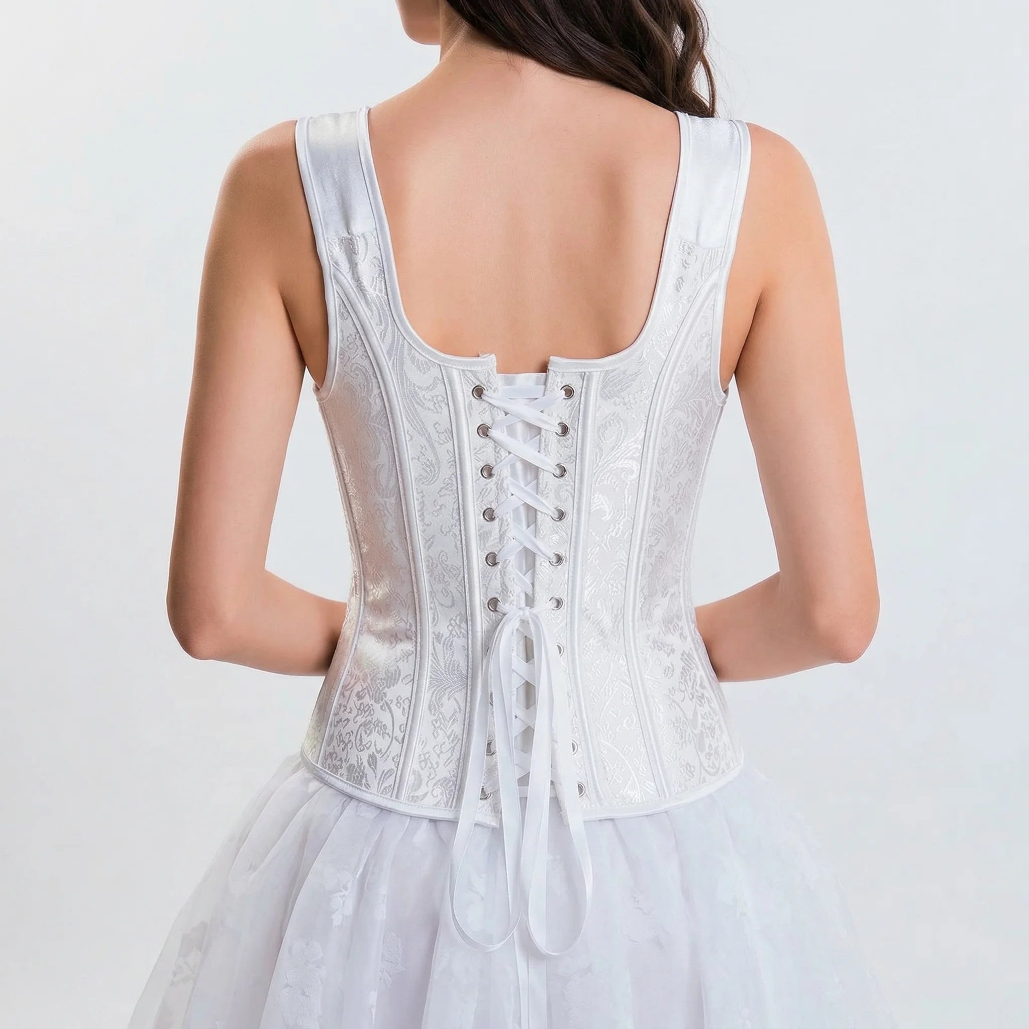 Corset Mariage Grande Taille - Vue dos (moyenne)