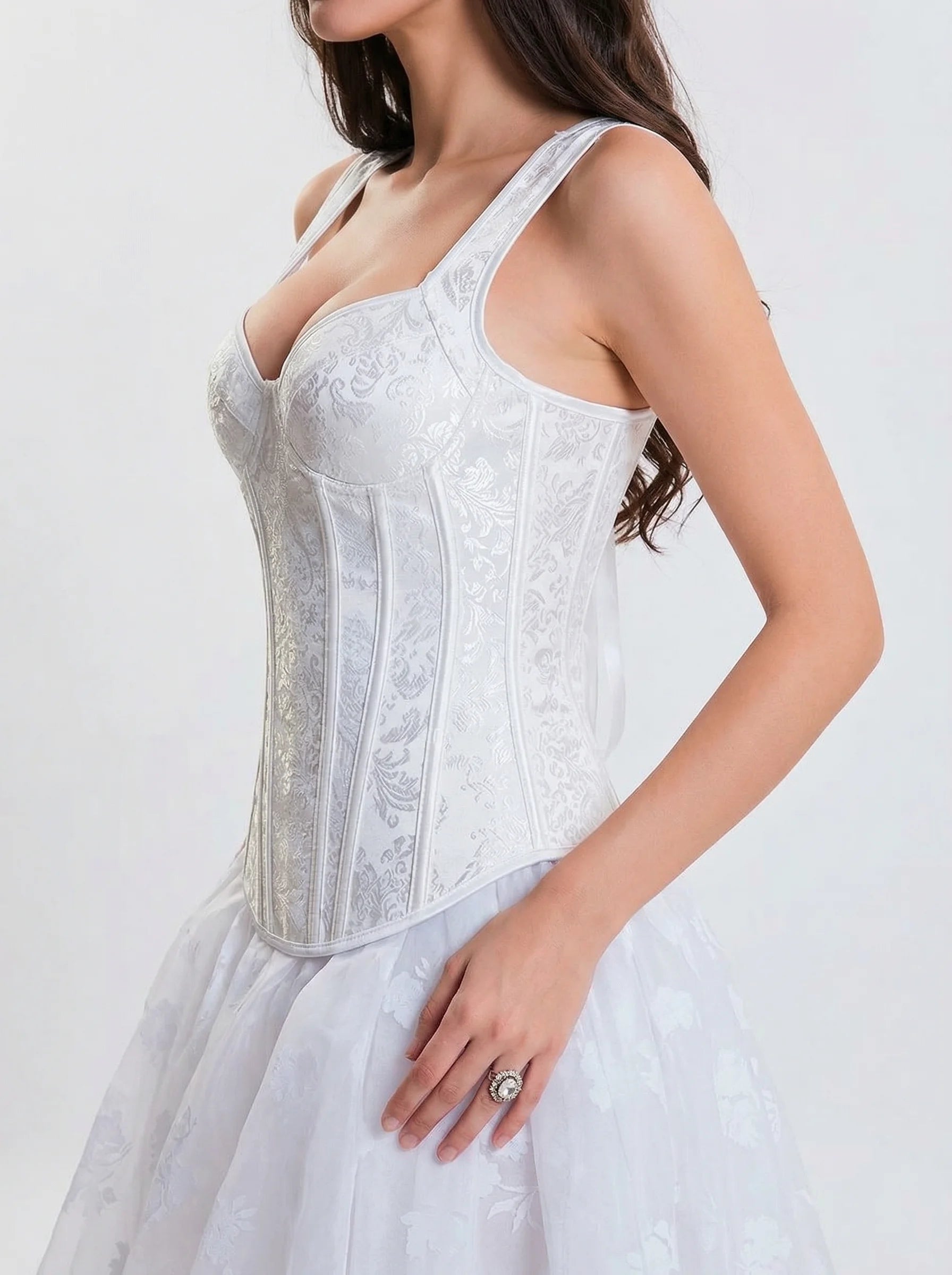Corset Mariage Grande Taille - Vue profil (moyenne)