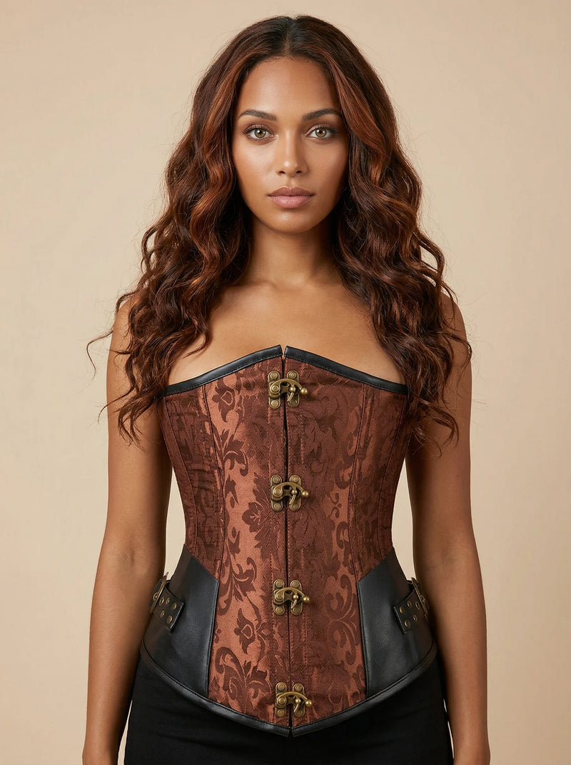 Corset Cuir Femme Médiéval - Vue principale (moyenne)