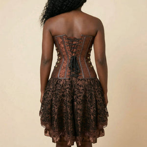 Corset Déguisement Pirate Femme - Vue dos (curvy)